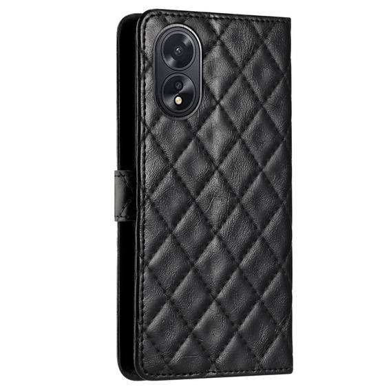 Flip case for Oppo A38 4G / Oppo A18 4G, Wallet, BINFEN COLOR, black