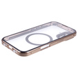 Magnetic Dual Glass MagSafe case for iPhone 16, gold