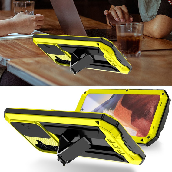 Armored case for Samsung Galaxy S25, R-JUST, yellow