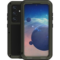 Love Mei Case for Samsung Galaxy S24, armored with glass, green