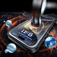 Case for iPhone 16 Plus, Shockproof, with glass, for MagSafe, black