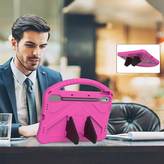 Children's Case for Lenovo Tab P11 Pro Gen 2, Children's Case with Handle, pink