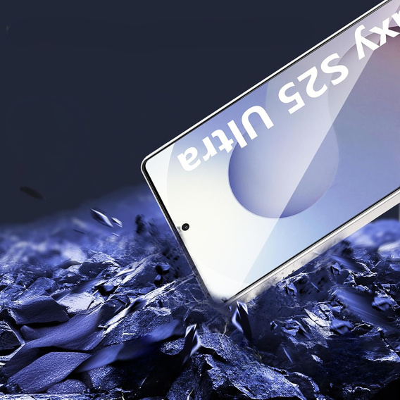 3D Tempered Glass for Samsung Galaxy S25 Ultra, black frame