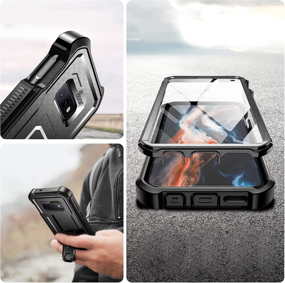 Armored case for Samsung Galaxy S10e, Dexnor Full Body, black
