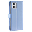 Flip case for Motorola Moto G73 5G, Wallet Zipper Pocket, blue
