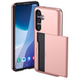 Case for Samsung Galaxy A56 5G, Sliding Card Holder, pink