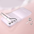 Case for Samsung Galaxy S23, Glittery Powder, transparent