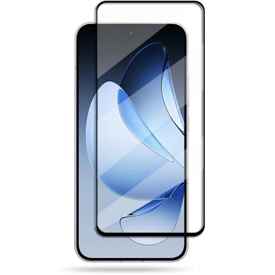 3D Tempered Glass for Oppo Reno 13, black frame