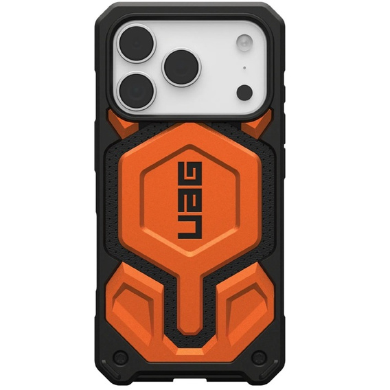 Urban Armor Gear case for iPhone 17 Pro, Monarch Pro MagSafe, Orange