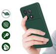Case for Xiaomi Poco F6 Pro, Silicone Lite, dark green