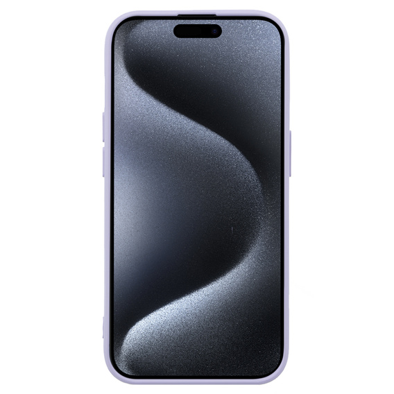 Case for iPhone 15 Pro, Silicone Lite, purple