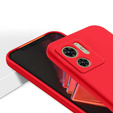 Case for Motorola Edge 40 5G, Silicone Lite, red