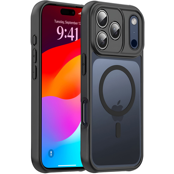Matt Case for iPhone 17, for Magsafe, matt black