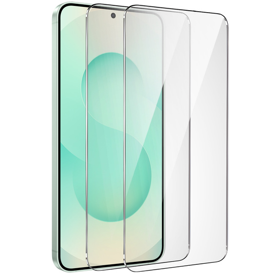 2x Tempered Glass for Samsung Galaxy S24+ Plus / S25+ Plus, ERBORD Easy App 9H Screen Protector