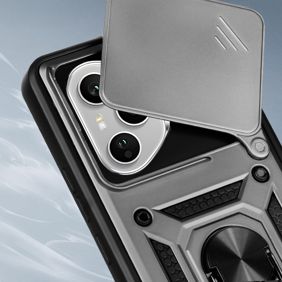 Case for Honor 400 Pro 5G, CamShield Slide, silver