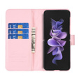 Flip case for Samsung Galaxy Z Fold6 5G, Wallet, BINFEN COLOR, pink