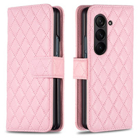 Flip case for Samsung Galaxy Z Fold6 5G, Wallet, BINFEN COLOR, pink
