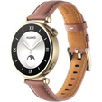 Natural leather strap for watches with 18mm attachment width