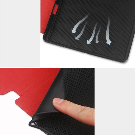 Case for iPad 10.2 2021 / 2020 / 2019, Business Card and Pen Slot, red