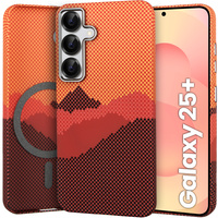 MagSafe's Samsung Galaxy S25+ Plus Case, Carbon Fiber, orange