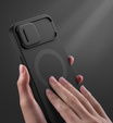 SURITCH - Magnetic protective case with camera cover and stand for iPhone 16e