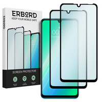2x Tempered Glass for Huawei P30 Lite, ERBORD 3D full display