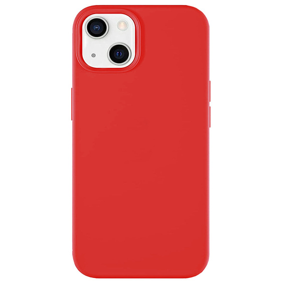 Case for iPhone 13 Mini, Silicone Lite, red
