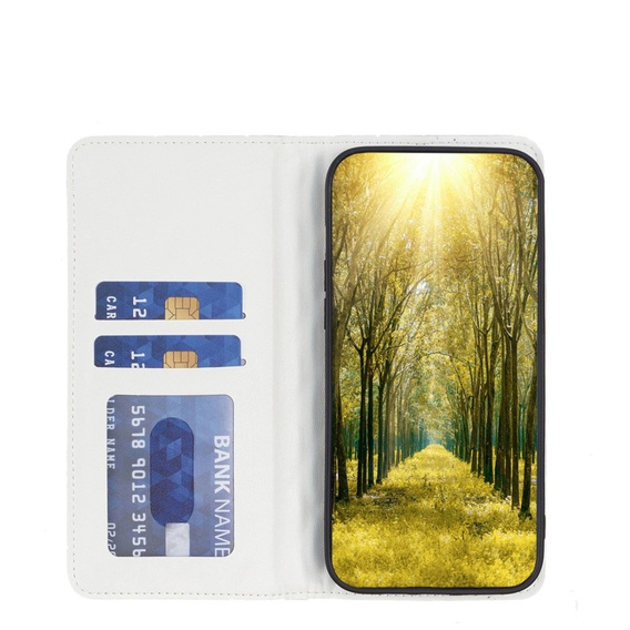 Flip case for Samsung Galaxy A54 5G, Wallet, BINFEN COLOR, white