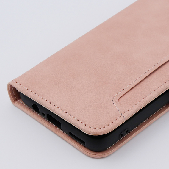 Flip case for Motorola Moto G54 5G, Card Slot, pink