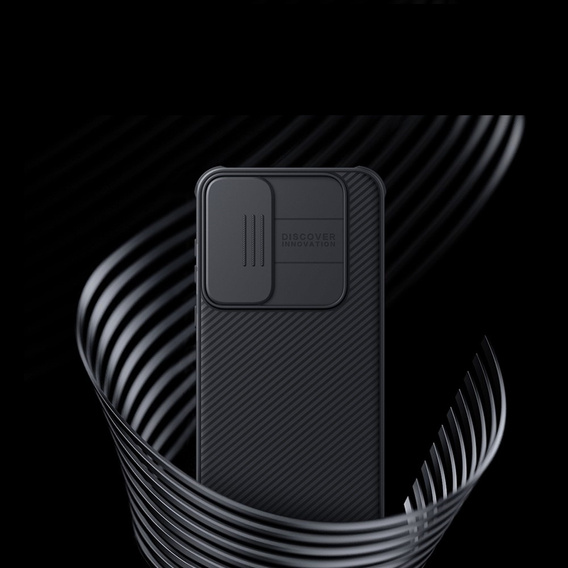 NILLKIN Case for Samsung Galaxy A55 5G, Silicone CamShield Case for MagSafe, black