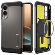 Spigen case for Samsung Galaxy A36 5G, Tough Armor Mag MagSafe, black + 9H Tempered Glass