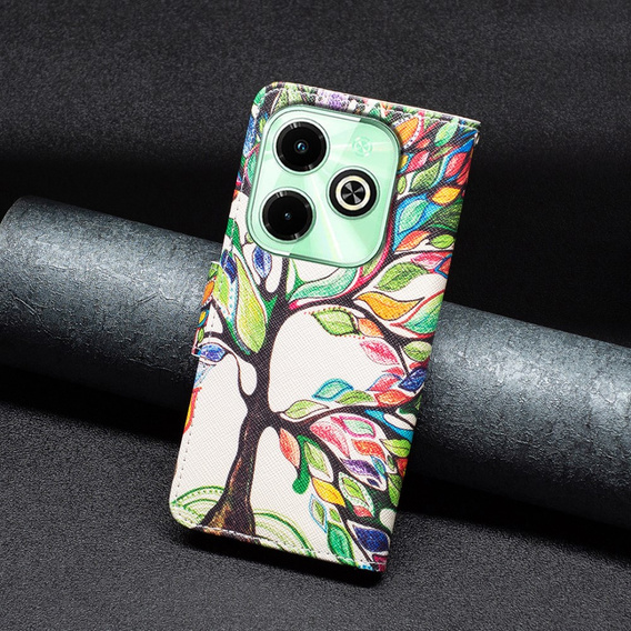 Flip case for Infinix Hot 40i, Wallet, Tree of Life