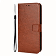 Flip case for Oppo A98 5G, Crazy Horse Wallet, brown