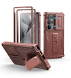 Armored case for Samsung Galaxy S25 Ultra, Dexnor Full Body (Two Frames), red