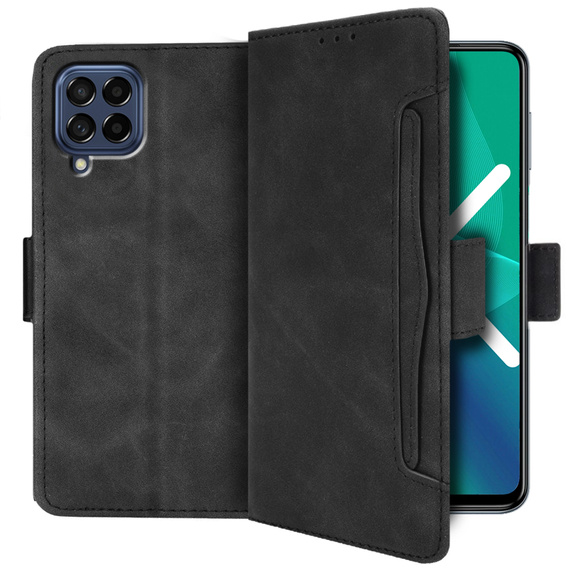 Flip case for Samsung Galaxy M53 5G, Card Slot, black