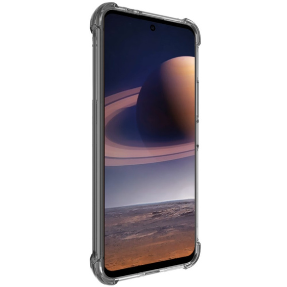 IMAK case for HTC U23 / U23 Pro, Dropproof, transparent / black