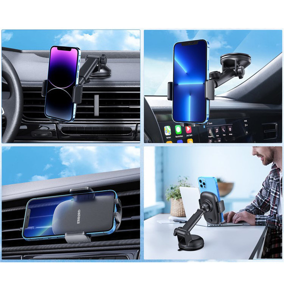 ERBORD JY04 car mount for phone to windshield/intake/grille/cockpit