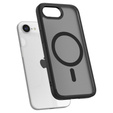 Spigen MagSafe Case for iPhone 16E, Ultra Hybrid, transparent / black + 9H Tempered Glass