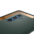 Spigen case for Samsung Galaxy S25, Thin Fit Mag, green + 9H tempered glass 