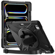 Armored Case for Apple iPad Pro 13" 7 gen. 2024 (A2925, protective 360 with stylus slot, black