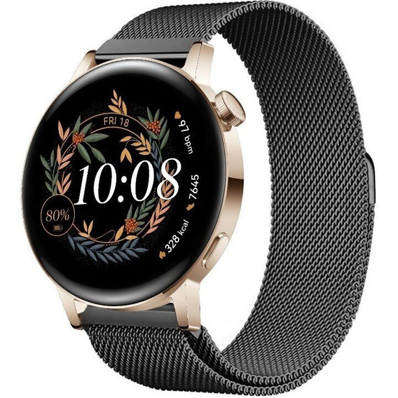 Milanese bracelet 20mm for Samsung Galaxy Watch 42mm - Black