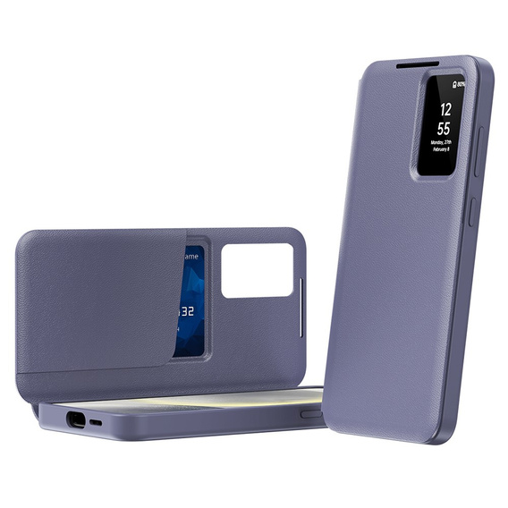 Flip case for Samsung Galaxy S22+ Plus, Smart View Wallet, purple