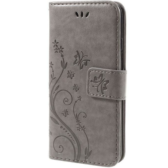 Flip case for iPhone 7/8/SE 2020/SE 2022, Butterfly, grey