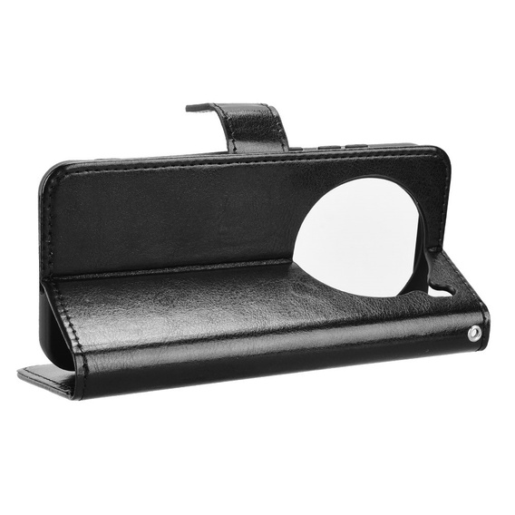 Flip case for Vivo X200 Pro 5G, Crazy Horse Wallet, black