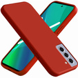 Case for Samsung Galaxy S22+ Plus 5G, Silicone Lite, red