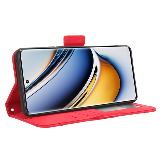 Flip case for Realme 11 Pro 5G / Pro+ 5G, Card Slot, red