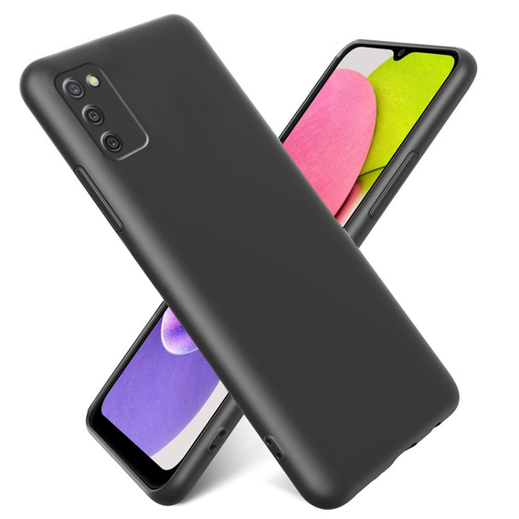 Case for Samsung Galaxy A03S, Silicone Lite, black