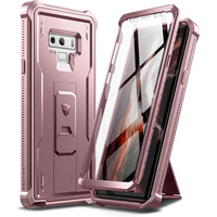 Armored case for Samsung Galaxy Note 9, Dexnor Full Body, pink rose gold