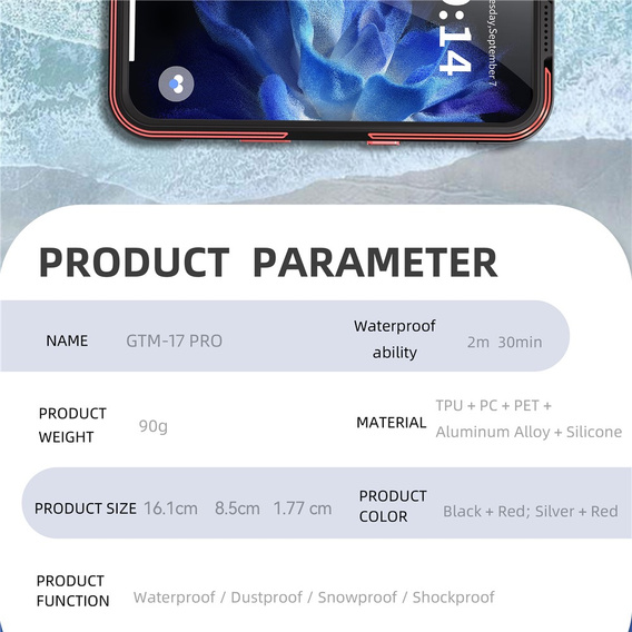 SHELLBOX GTM IP68 waterproof case with MagSafe for iPhone 17 Pro