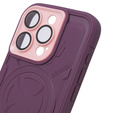 Case for iPhone 15 Pro, ERBORD Armor Mag, maroon